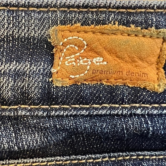 🌹Paige Dark Wash Blue Denim Bootcut Jeans Women’s 4/27 Stretch Comfort - Picture 5 of 6